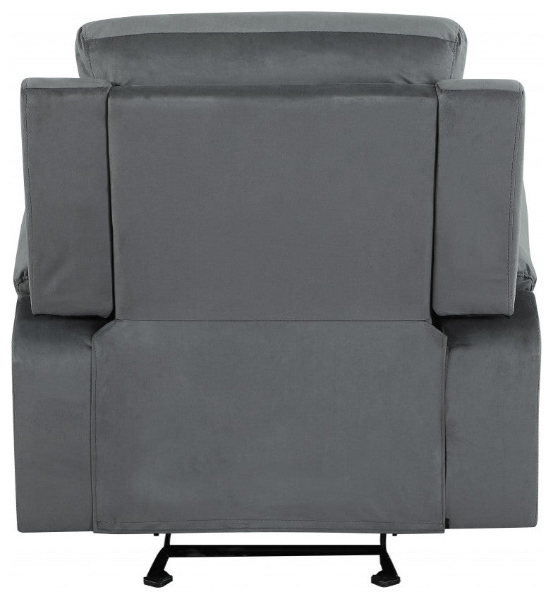40" Modern Gray Fabric Chair