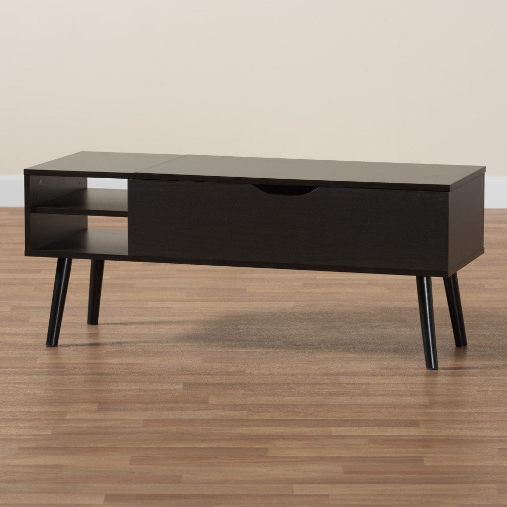 Rita Two-Tone Coffee Table With Lift-Top Storage