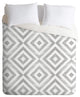 Little Arrow Design Co Watercolor Diamonds, Grey Duvet Cover Set, King