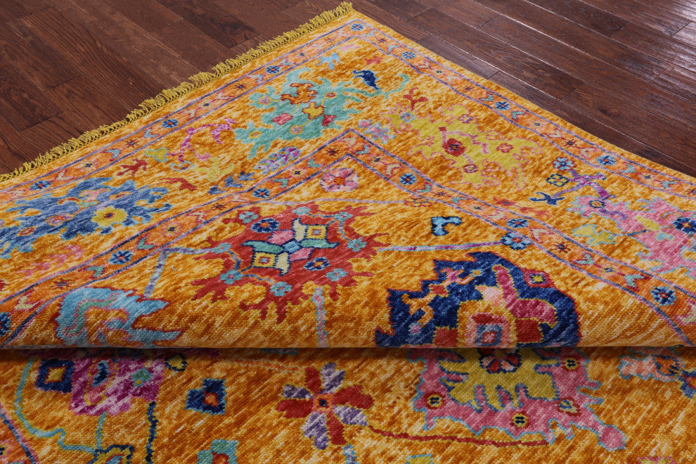 8' 3" X 9' 9" Turkish Oushak Hand Knotted Wool Rug - Q16052