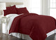 Wine Micro Flannel Comforter Set, King