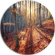 Crimean Mountains Tree Shade, Landscape Photo Disc Metal Wall Art, 11"