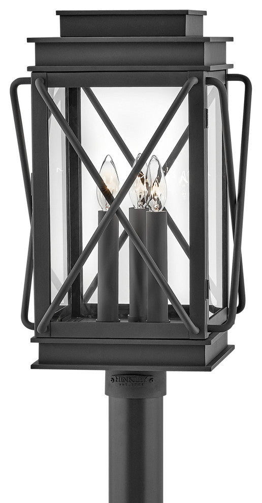 Hinkley Lighting 11191 Montecito 3 Light 20.5" Tall Post Light - Museum Black