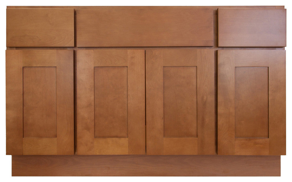 Newport 48" Bathroom Maple Vanity Sink Base Cabinets
