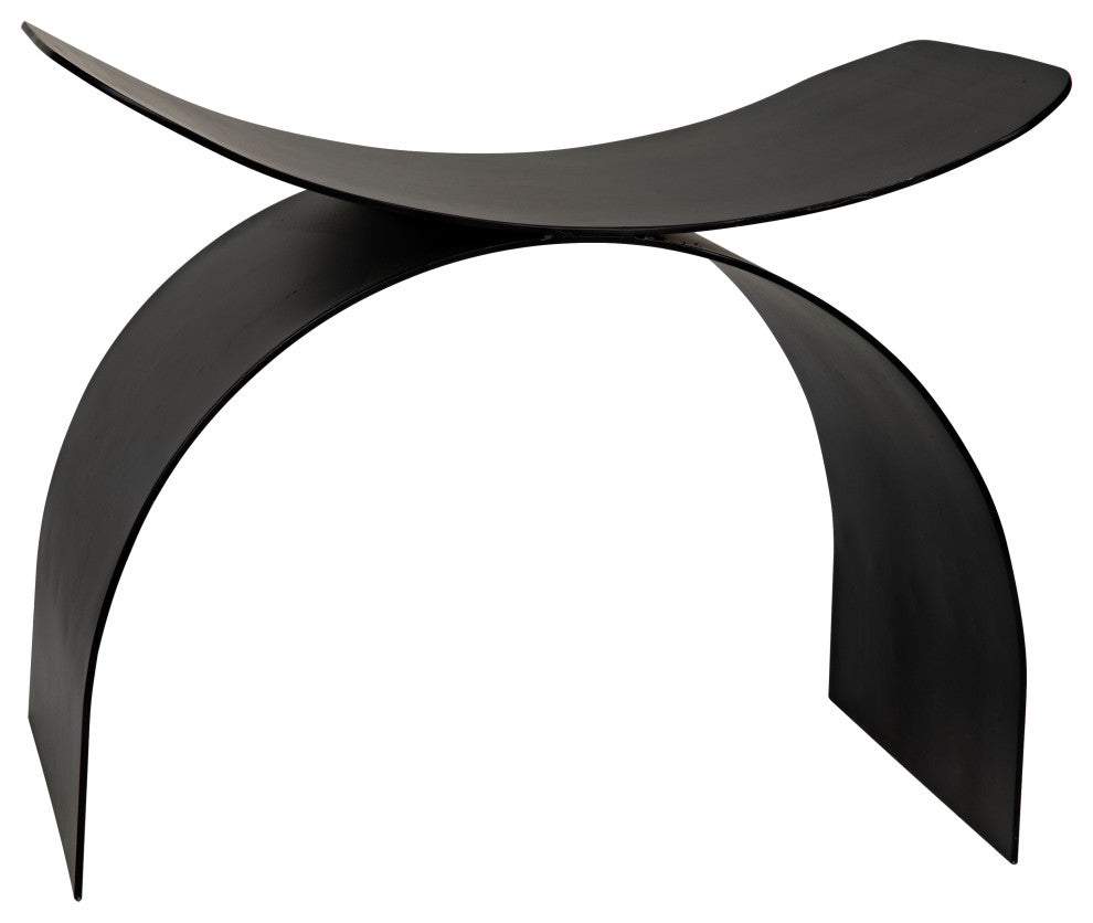 Papillon Stool, Black Metal