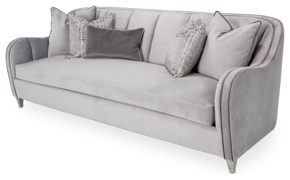 Aico Amini Roxbury Park Sofa in Slate Velvet