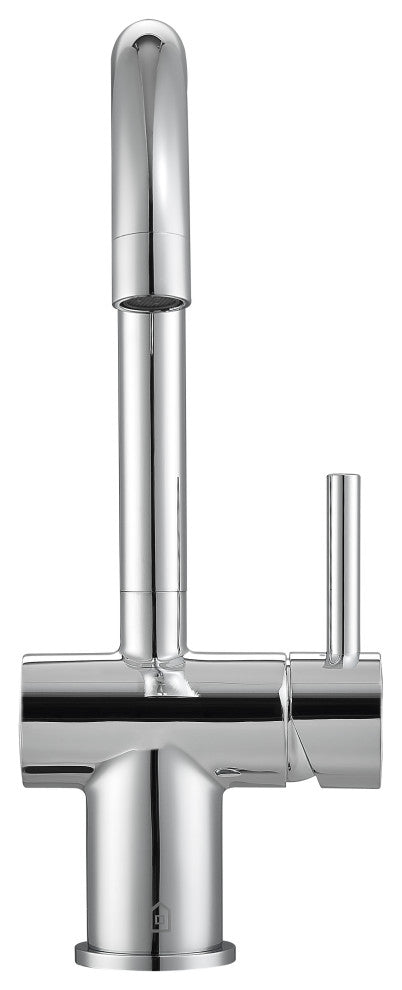 Aria Single Hole Single Handle Bathroom Faucet, Chrome