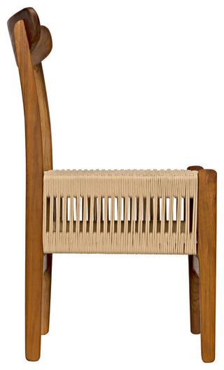 Shagira Chair, Teak With Woven Rope