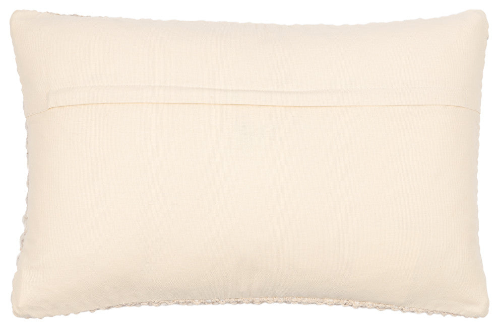 Surya Karrie  Cream Pillow Shell With Polyester Insert 20"H X 20"W