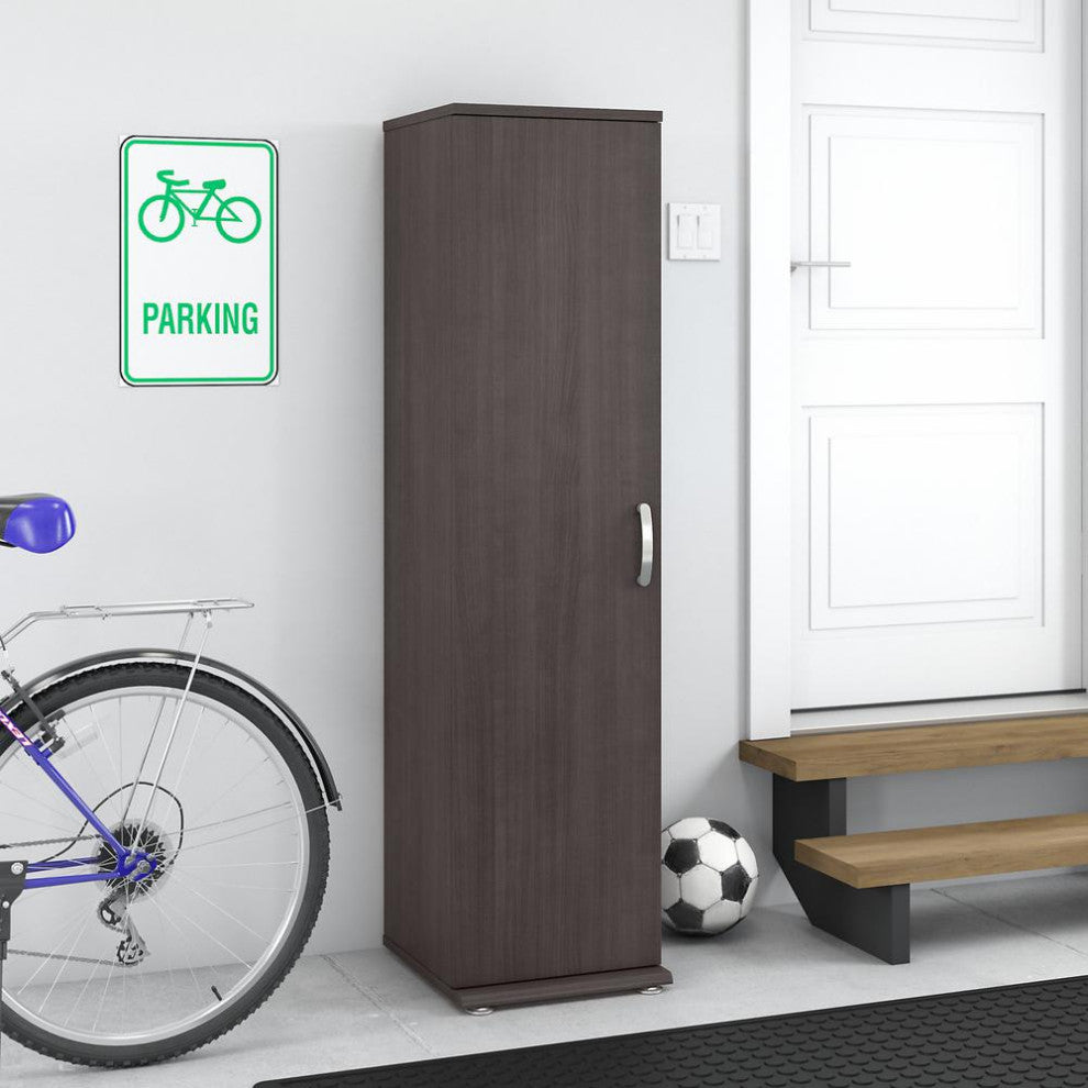 Bush Business Furniture Universal Narrow Garage Storage Cabinet with Door...