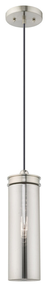Livex Lighting Brushed Nickel 1-Light Mini Pendant