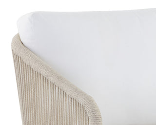 Allariz Swivel Armchair, Greige, Stinson White