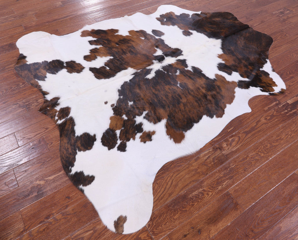 Tricolor Natural Cowhide Rug 7' 2" X 6' 8" C2255