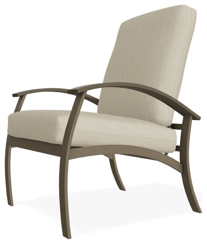 Belle Isle Cushion Deep Seating Outdoor Armchair, Huskie/Beachwood