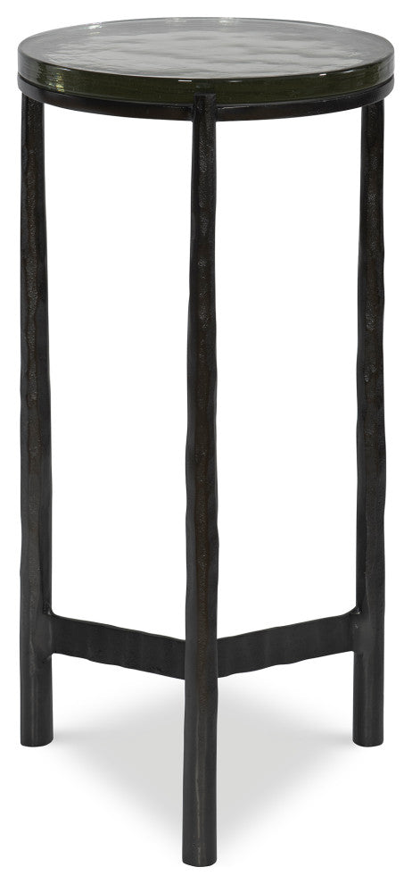 Uttermost Eternity Iron and Glass Accent Table