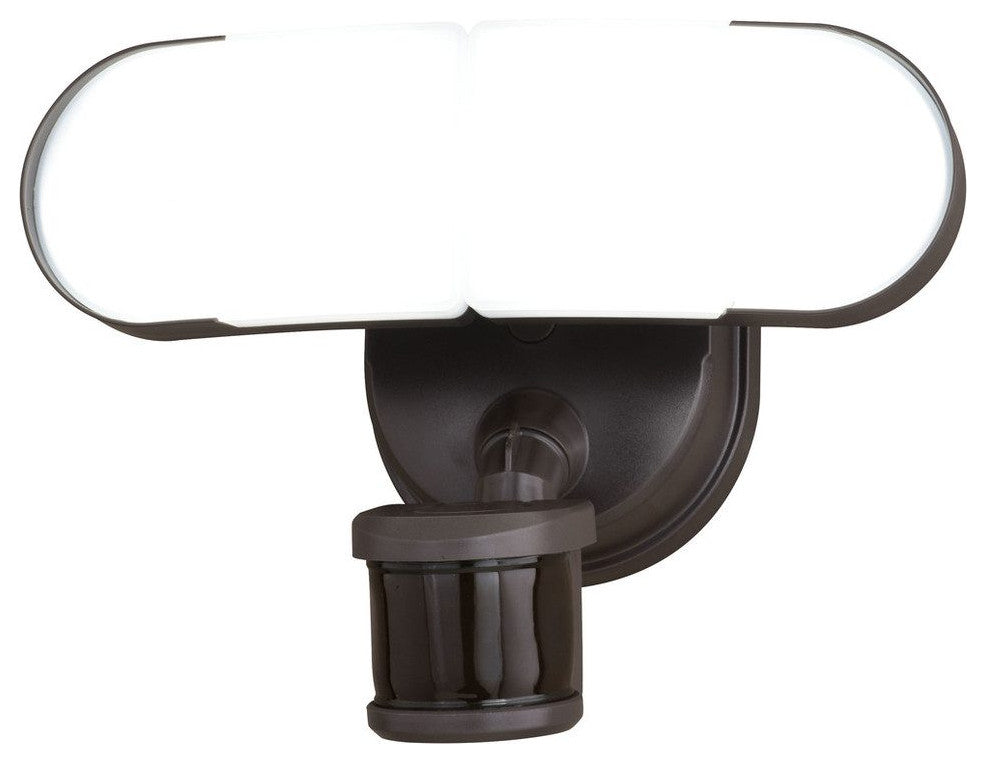 Lamdba 2 Light LED Outdoor Motion Sensor Linkable Flood Light Bronze