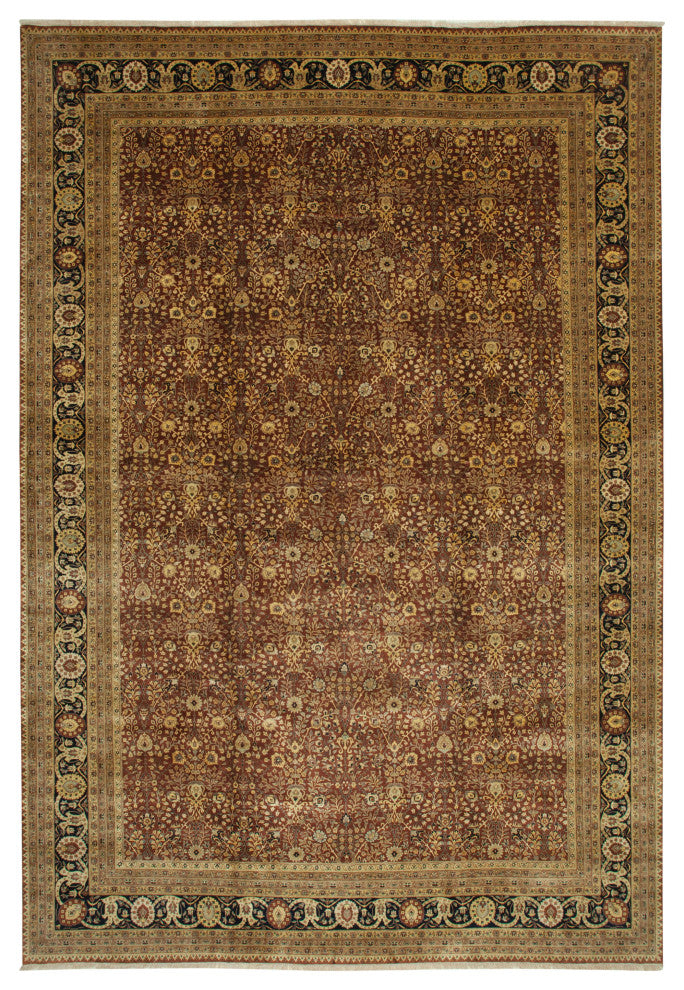 Rug N Carpet - Handmade Oriental 11' 10" x 17' 11" Oversize Oushak Area Rug