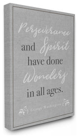 Perseverance and Spirit Stretched Canvas Wall Art, 24x30