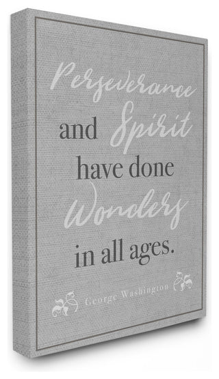 Perseverance and Spirit Stretched Canvas Wall Art, 24x30
