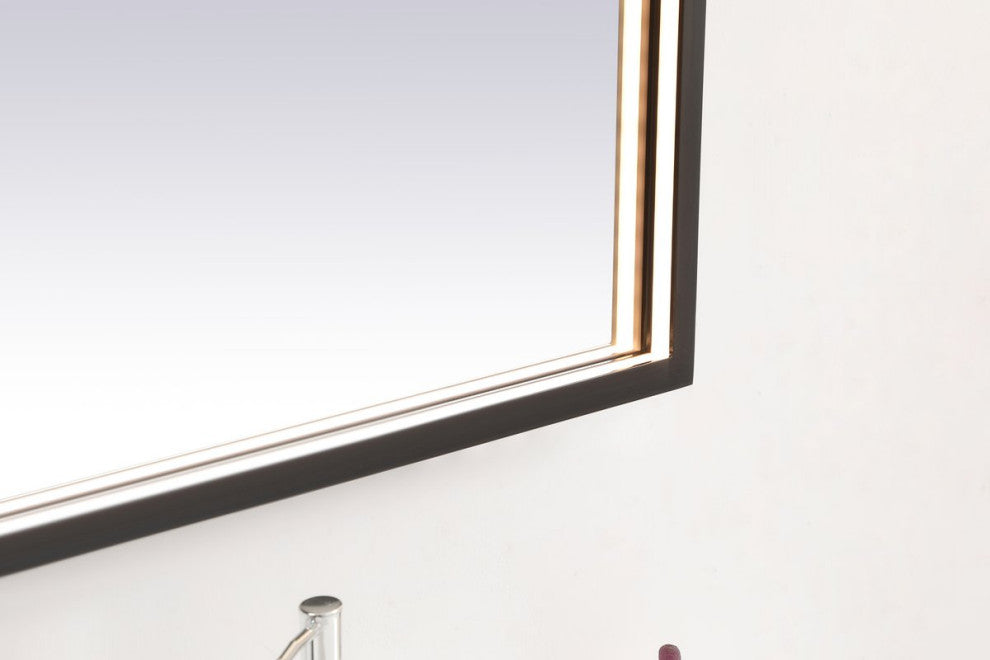 Modern Black Led Mirror