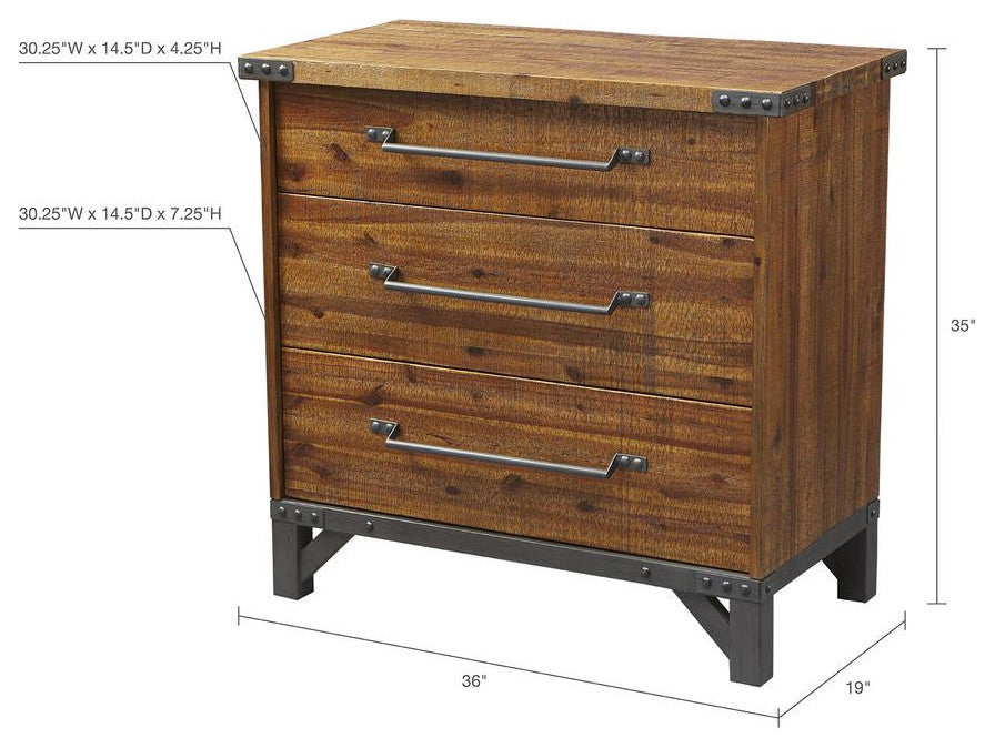 Lancaster 3 Drawer Dresser