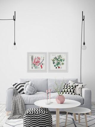 "Beauty Starts Here Diptych" Framed Prints, 18"x18", 2-Piece Set
