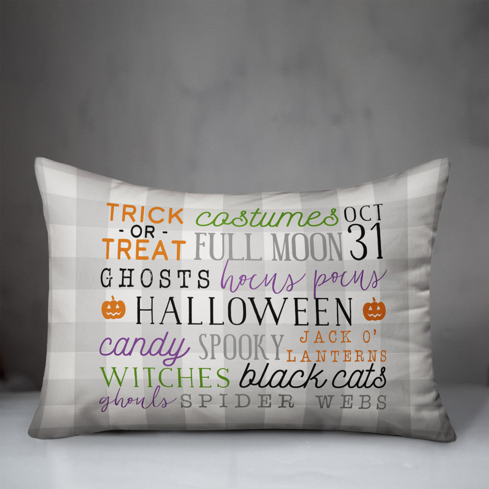 Halloween Words 20x14 Spun Poly Pillow