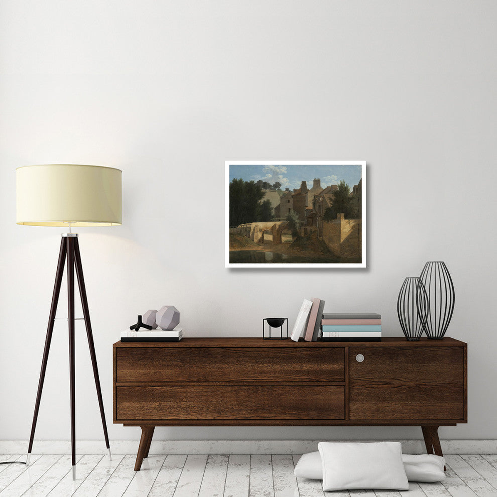 "View in the Ile-de-France" Digital Paper Print by Jean-Victor Bertin, 34"x26"