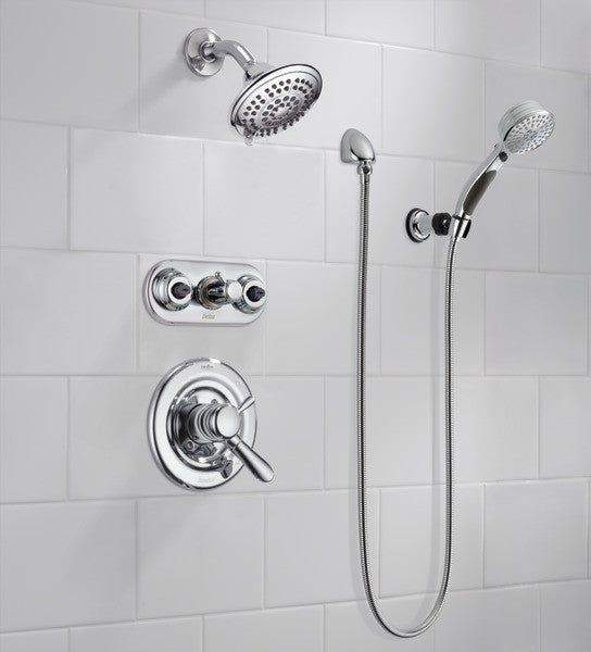 Delta ActivTouch 9-Setting Adjustable Wall Mount Hand Shower, Chrome, 55424