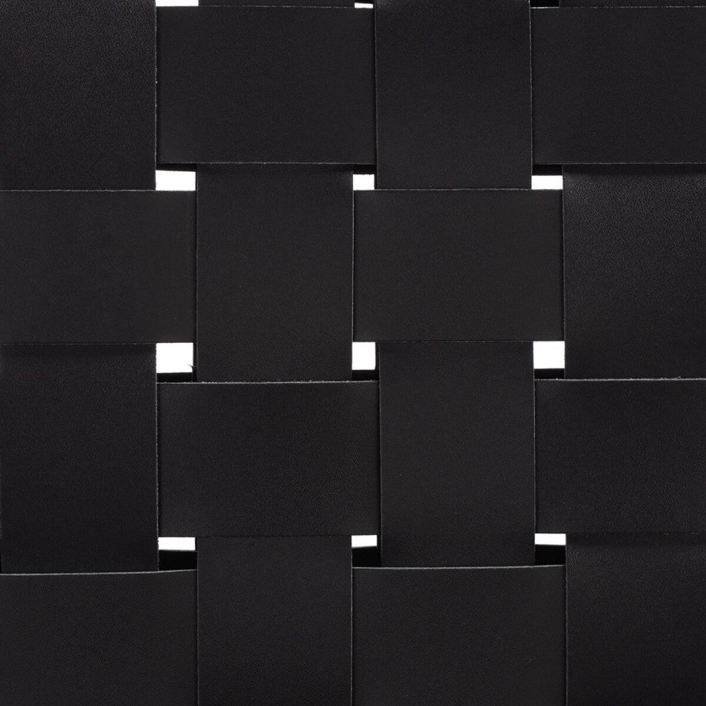 Safavieh Wesson Woven Dining Chair, Black/Silver