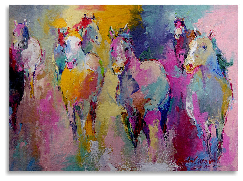 Richard Wallich 'Wild' Floating Brushed Aluminum Art