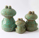 Frog Family Figurines Porcelain Statues