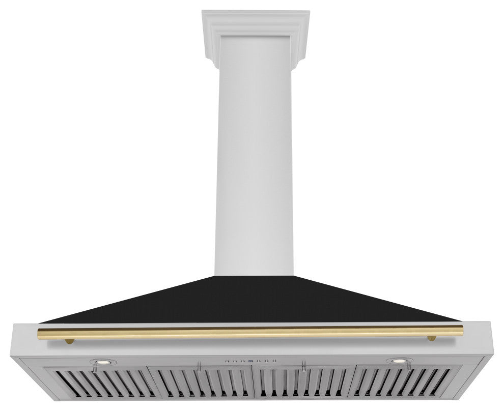 ZLINE 48 in. Autograph Edition Stainless Steel Range Hood, KB4STZ-BLM48-CB