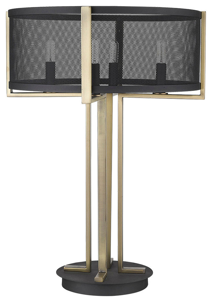 Trend Home 4-Light Matte Black Table Lamp
