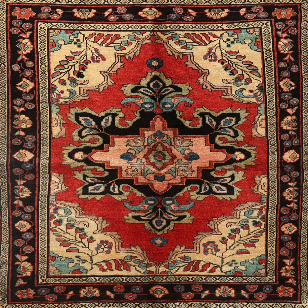 Ahgly Company Indoor Square Traditional Area Rugs, 5' Square