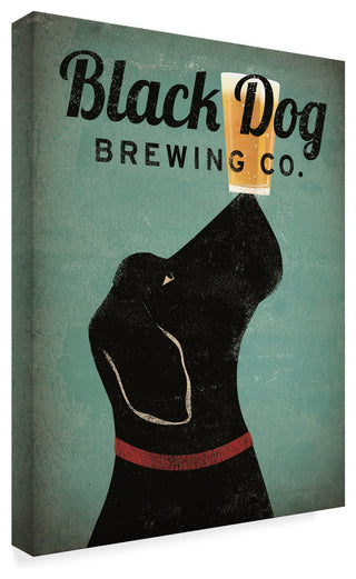 Ryan Fowler 'Black Dog Brewing Co V2' Canvas Art
