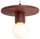 Discus Pendant, Canyon Gray/Dark Bronze, White Cord