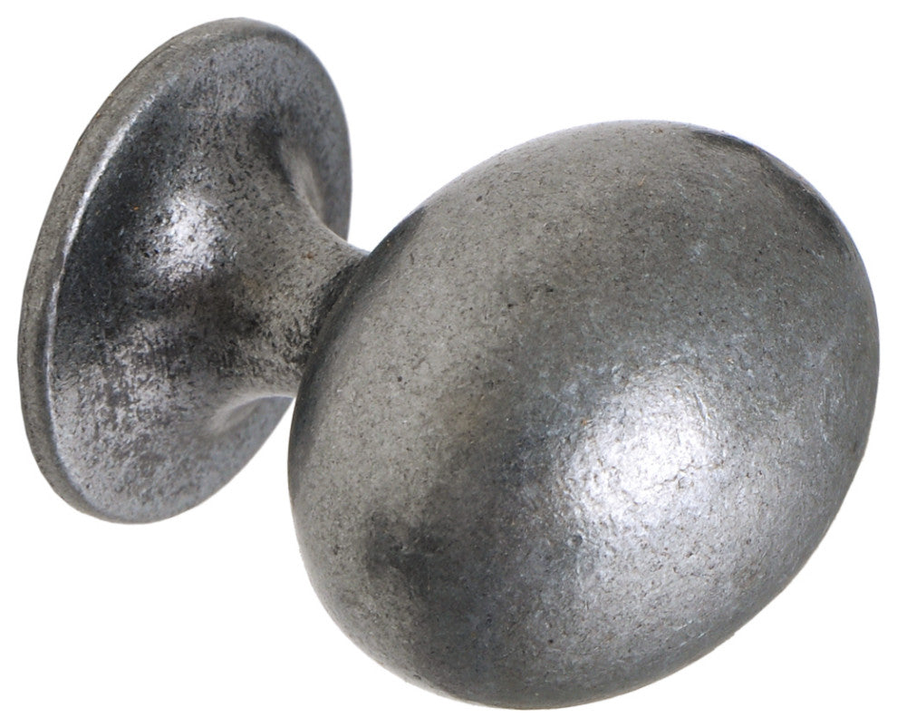 Utopia Alley Danbury Oval Cabinet Knob, 1.3", Antique Iron, Single