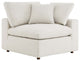 Commix Down Filled Overstuffed Boucle Fabric Corner Chair