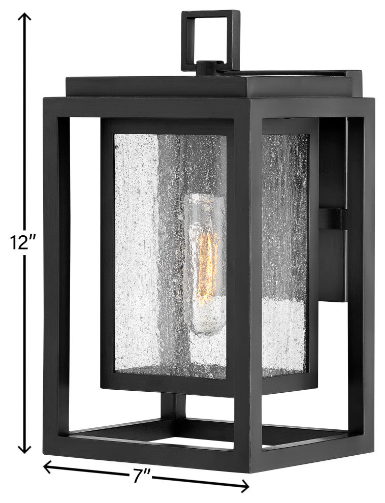 Republic Small Wall Mount Lantern in Black
