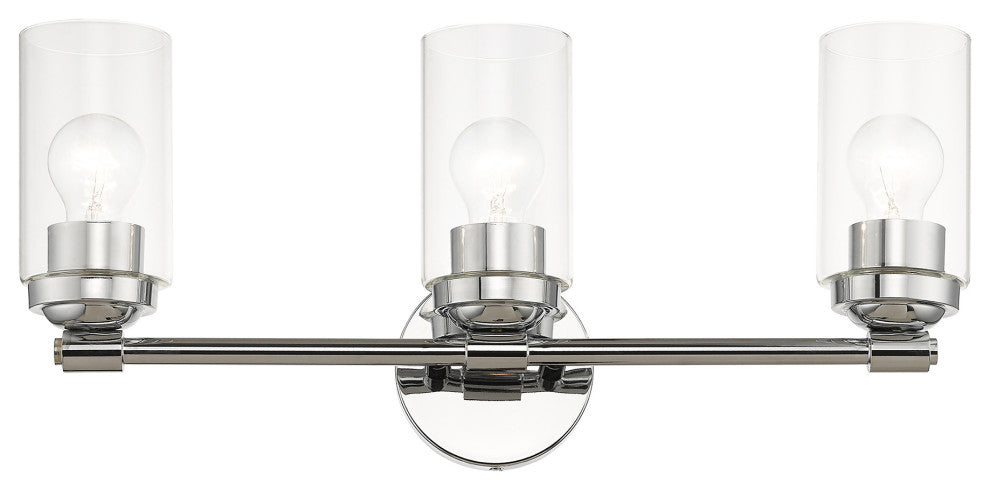 Whittier 3-Light Polished Chrome Vanity Sconce