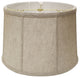 15" Cream Throwback Drum Linen Lampshade
