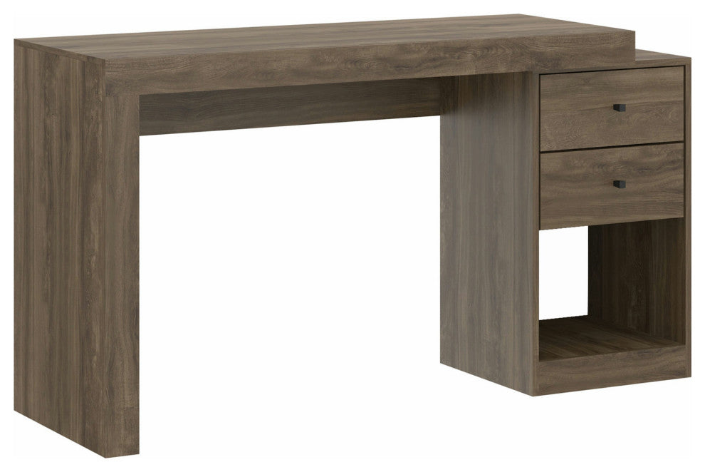 Techni Mobili Expandable Home Office Desk, Walnut