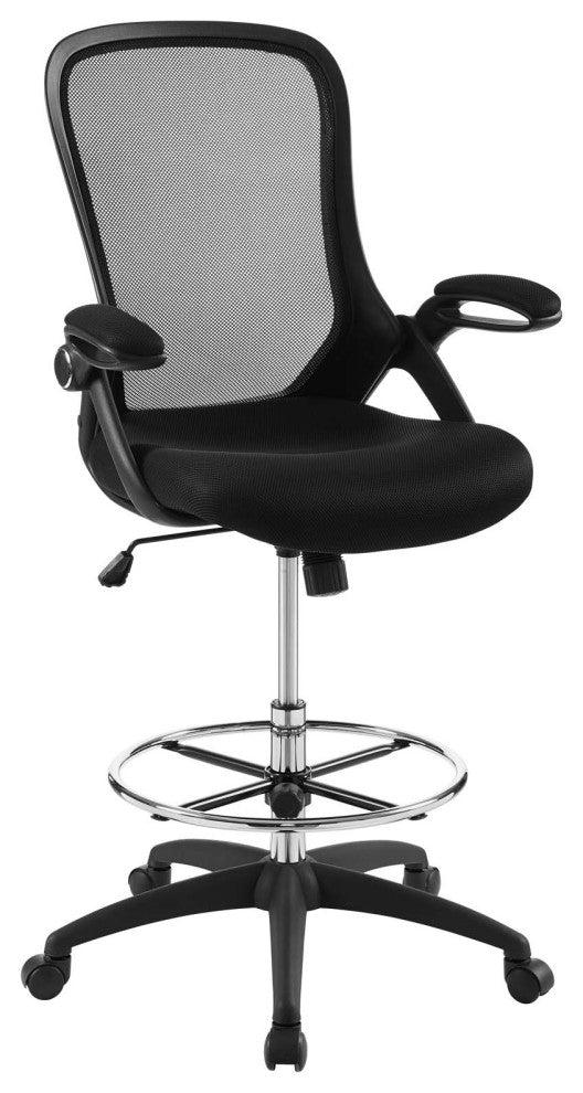 Assert Mesh Drafting Chair, Black