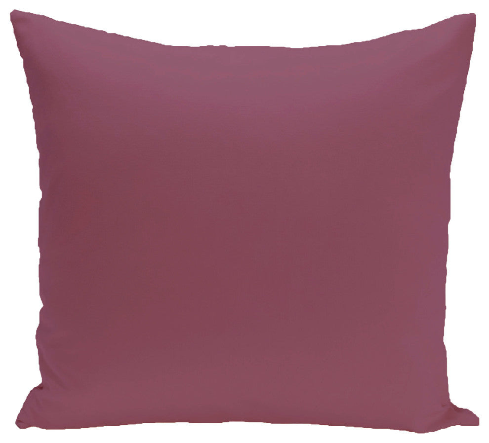 Solid Pillow, Passion Flower, 20"x20"