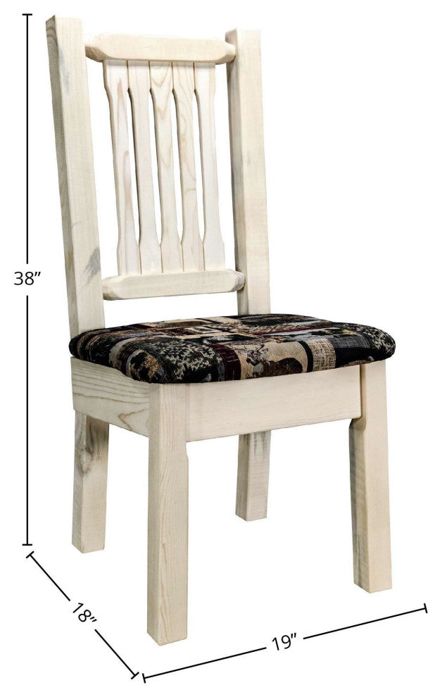 Homestead Collection Upholstered Side Chair, Natural