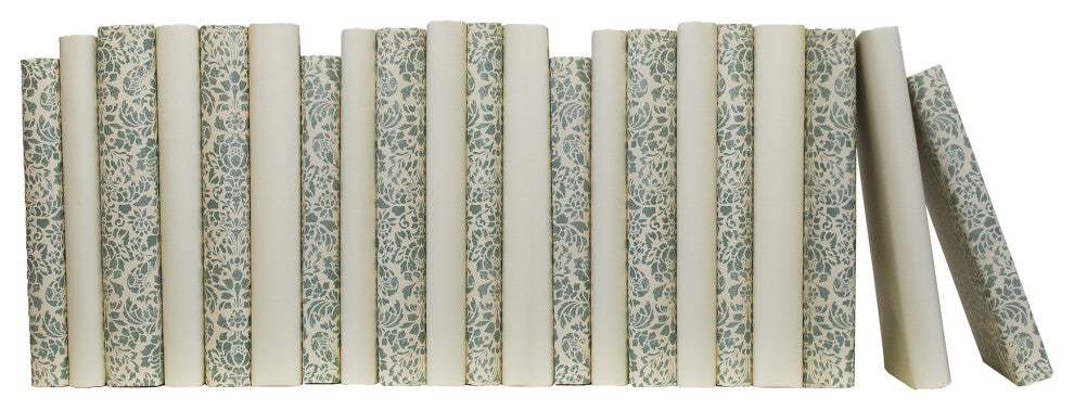 Wrapped Color By The Foot, Sage Cream Damask