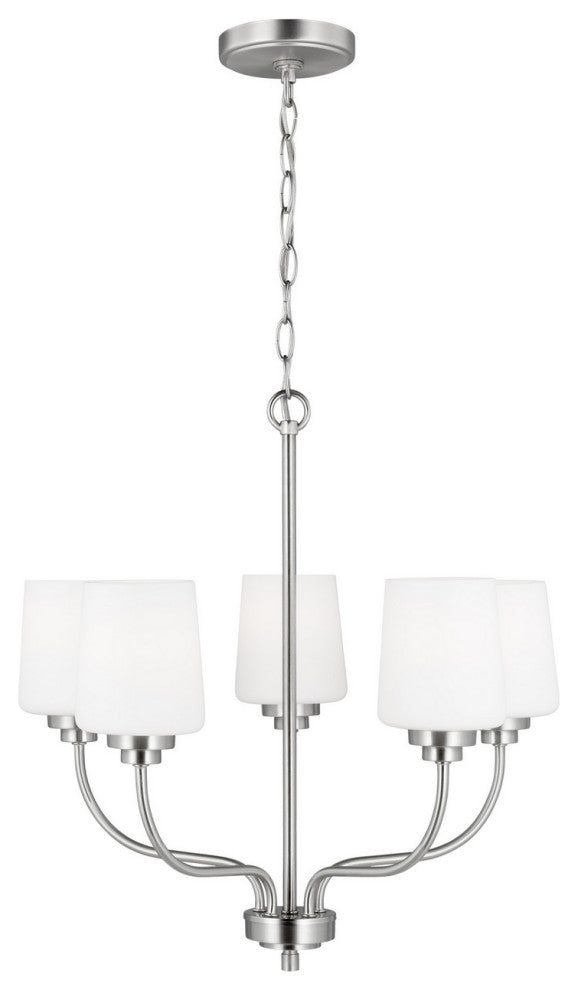 Windom 5-Light Chandelier, Brushed Nickel