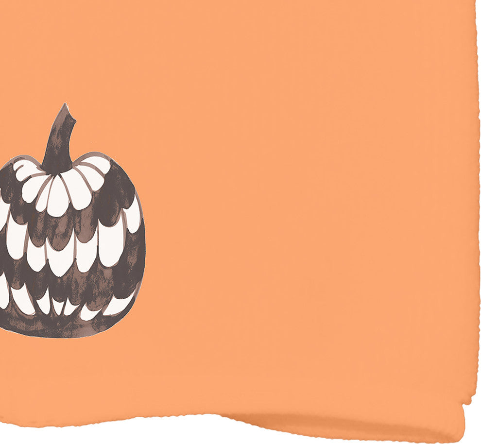 Pumpkin Single 18"x30" Orange Halloween Print Kitchen Towel