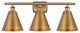 Ballston Cone Bath Vanity Light, Brushed Brass, Brushed Brass